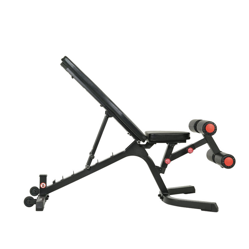 Sunny Health and Fitness SF-BH6920 FID Workout Bench - incline position.