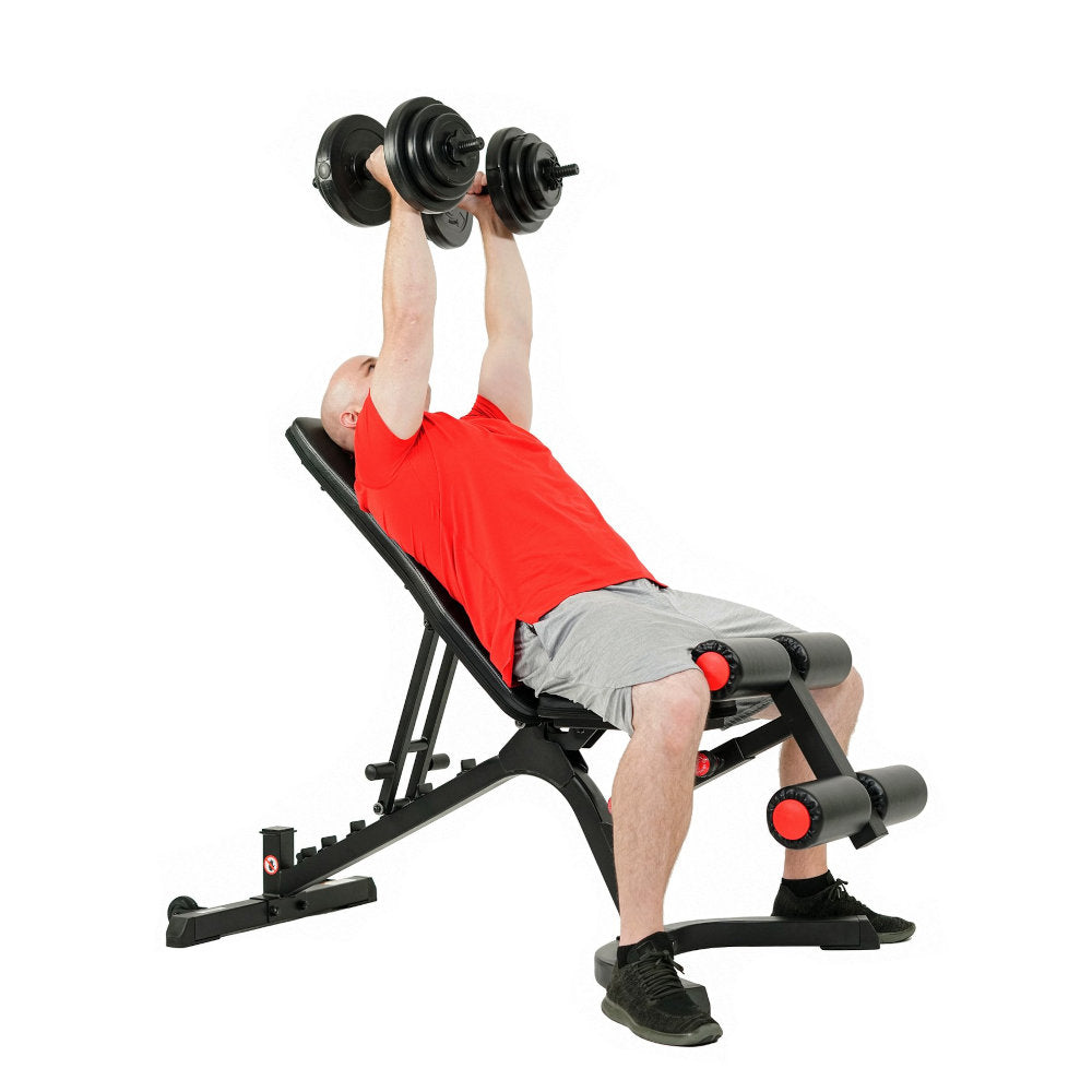 Sunny Health and Fitness SF-BH6920 Incline Dumbbell Workout.