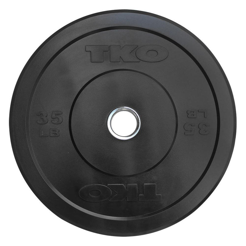 TKO Premium Rubber Bumper Plate - 35 lbs.