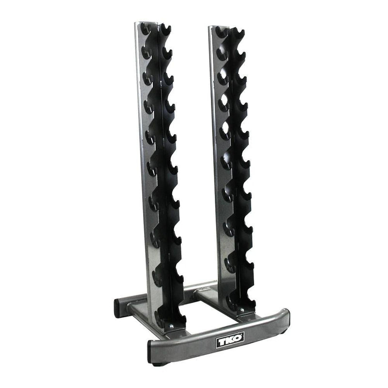 TKO 10 Pair Vertical Dumbbell Rack - front facing.
