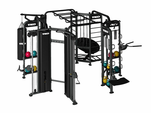 TKO 9900 Stretching+Boxing+Rebounder+Cables Station.