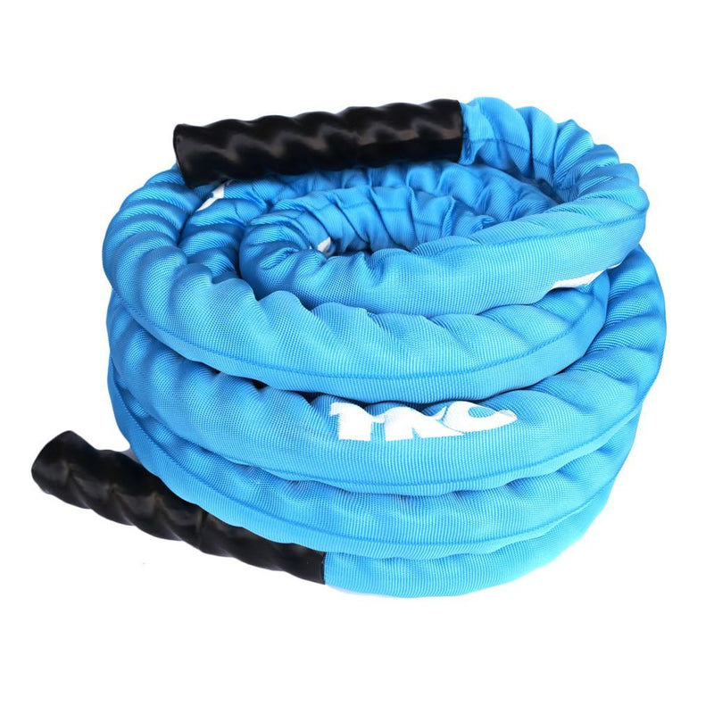 TKO Blue 30' Deluxe Nylon Covered Battle Rope.
