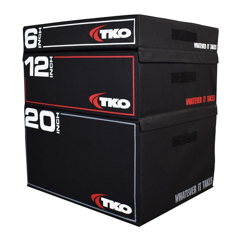TKO Stackable Foam Plyo Box 3 piece 6", 12", and 20 inch stacks.