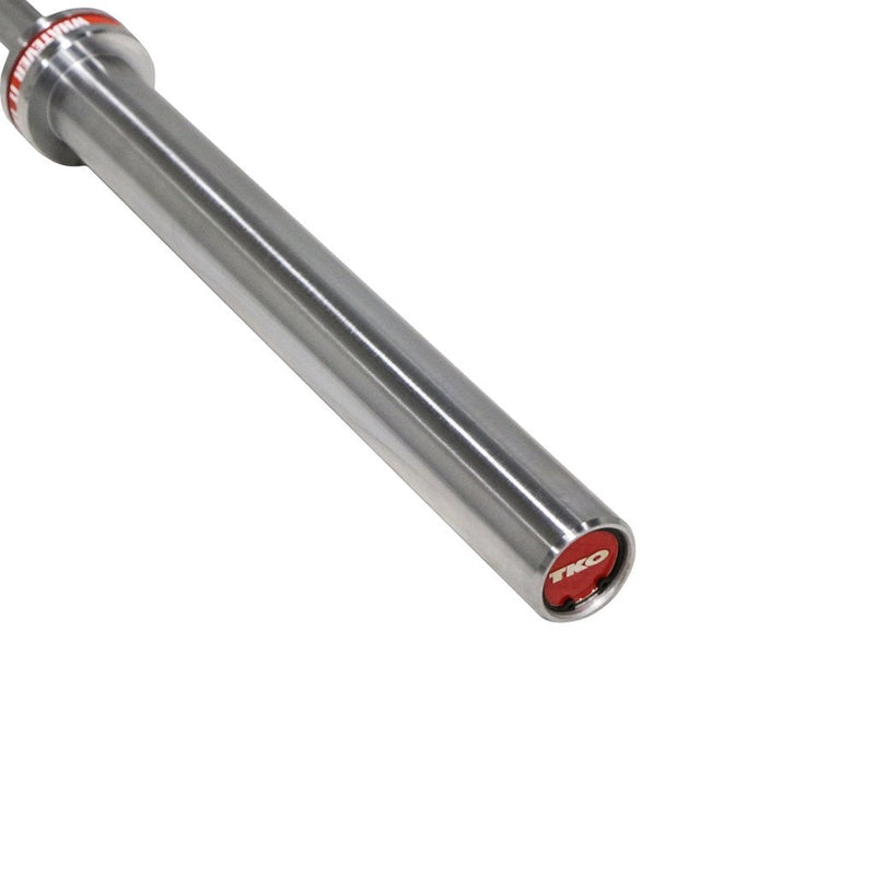 TKO Middle Weight 7 Ft Olympic Bar Needle Bearing 1500 lb Capacity.