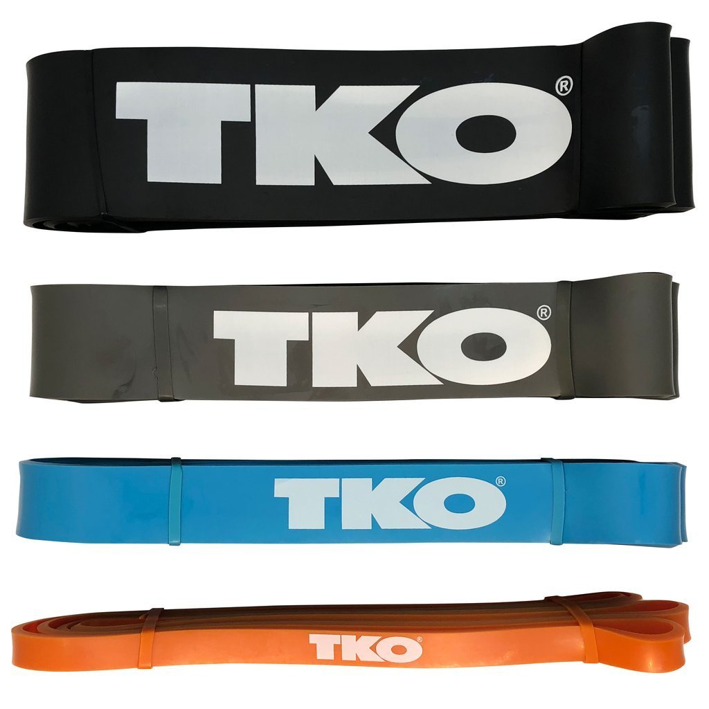TKO Strength Bands from Extra Light to Heavy