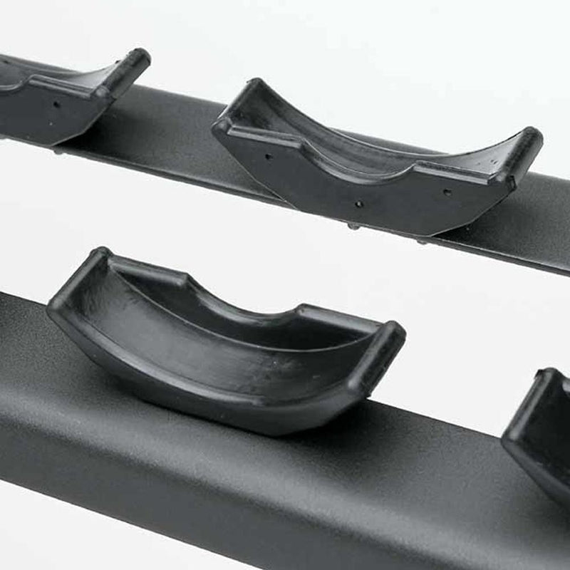 TKO Strength 10 Pair Pro Style Dumbbell Rack with Saddles 822CDR-B 