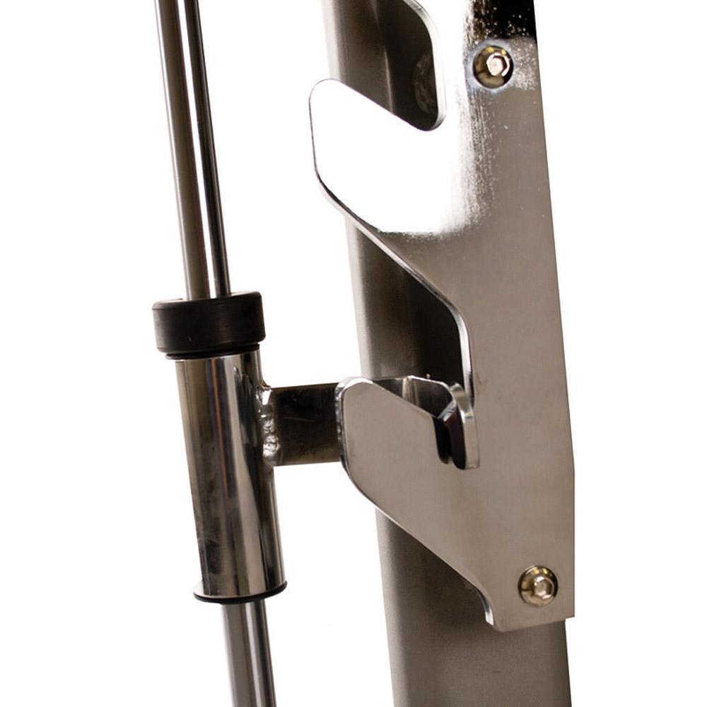 TKO 872SM Commercial Smith Machine bar guides and premium hooks.