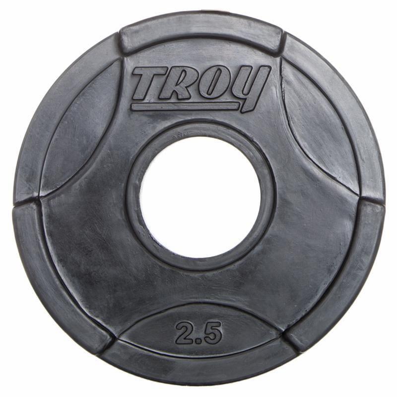 Troy GO-R 2.5 lb Rubber Gripped Interlocking Olympic Plate.