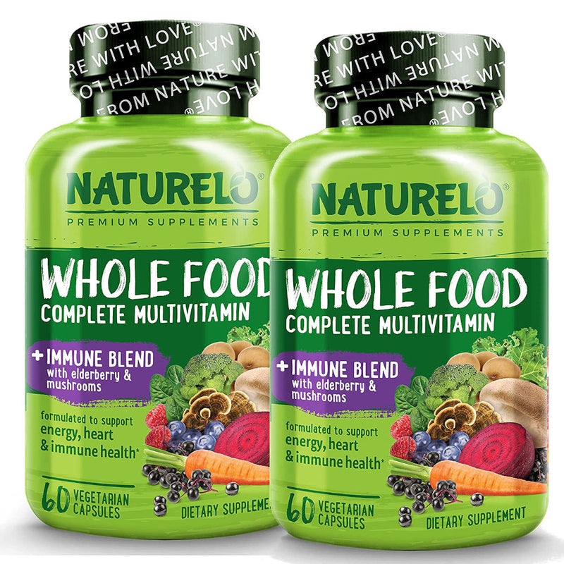 Naturelo Whole Food Multivitamin + Immune Blend 2 PACK.