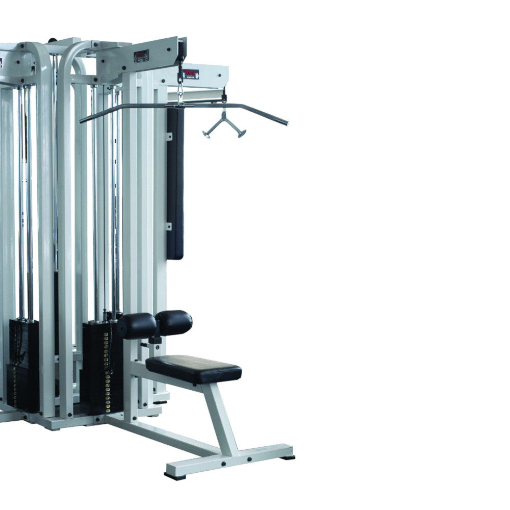 York STS Lat Pulldown Machine - Connected to York Cable Crossover.