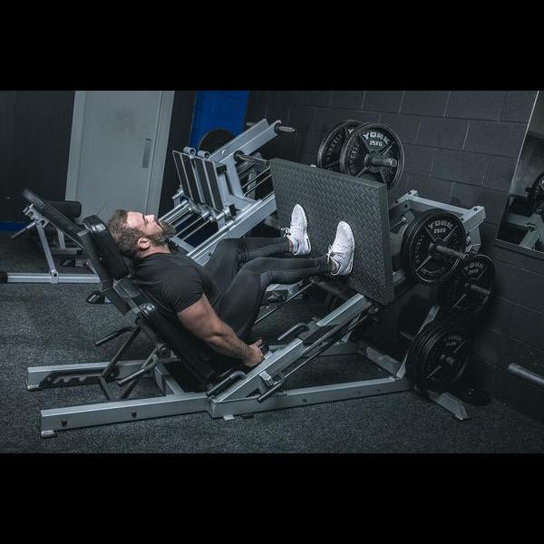 York STS 35 Degree Leg Press shown at Training Facility