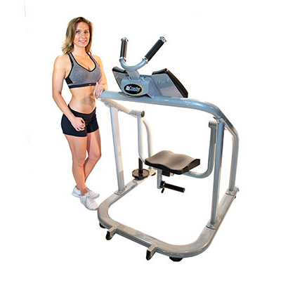 AbCoaster CTL Commercial Abdominal Machine Model Posing 